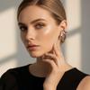Gold Multilayer Hollow Ear Clips Water Drop Ear Cuff Jewelry Simple Fake Piercing Earrings  Daily