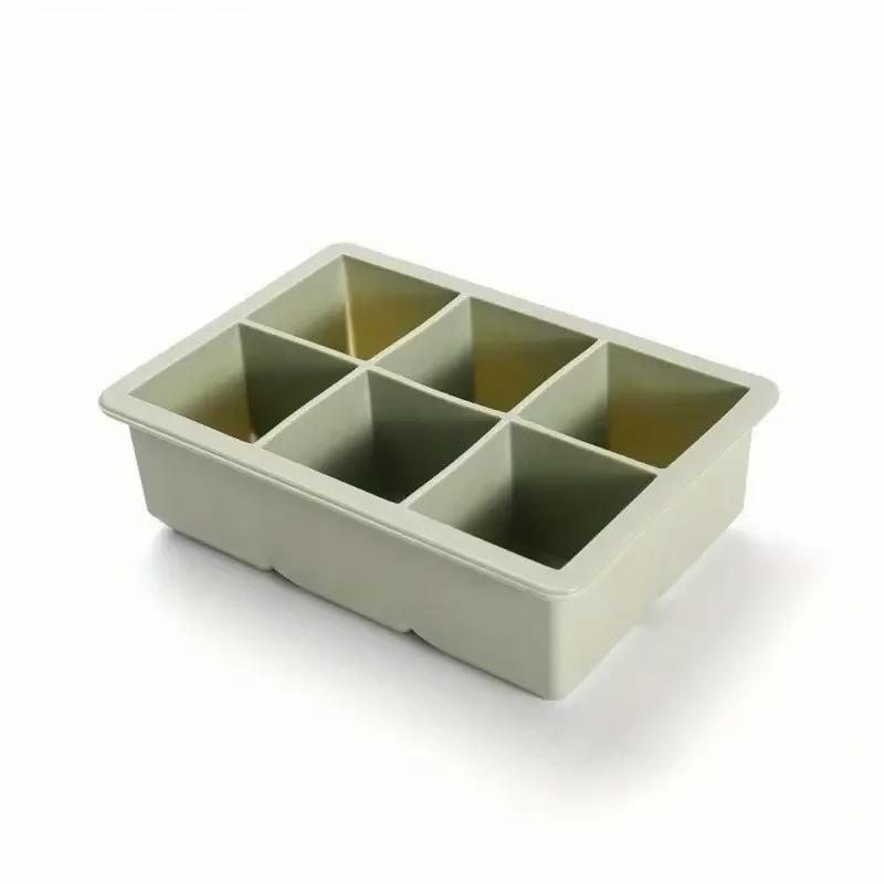 Ice Cube Tray Large Silicone Ice Cube Molds with Removable Lids Large Square Ice Cube Molds Easy Release Reusable BPA Fr