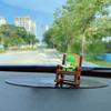 2PCs/set Cute Reading Frog Miniatures Mini Small Chair Ornaments Rocking Chair Frog Models  Home