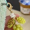 Decorative Keyring Charm Keychain Pendant Grape Bunch Shape Purse Pencil