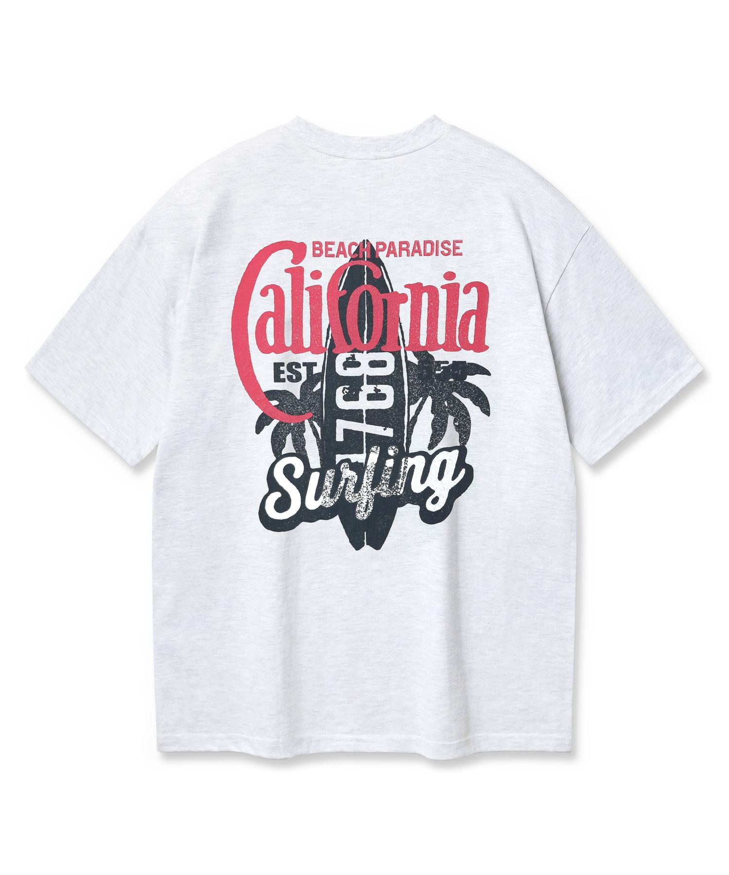 Alvin Clo California Surfing Oversized Short Sleeve Tee Ast4783 (3 Colors) Black/M
