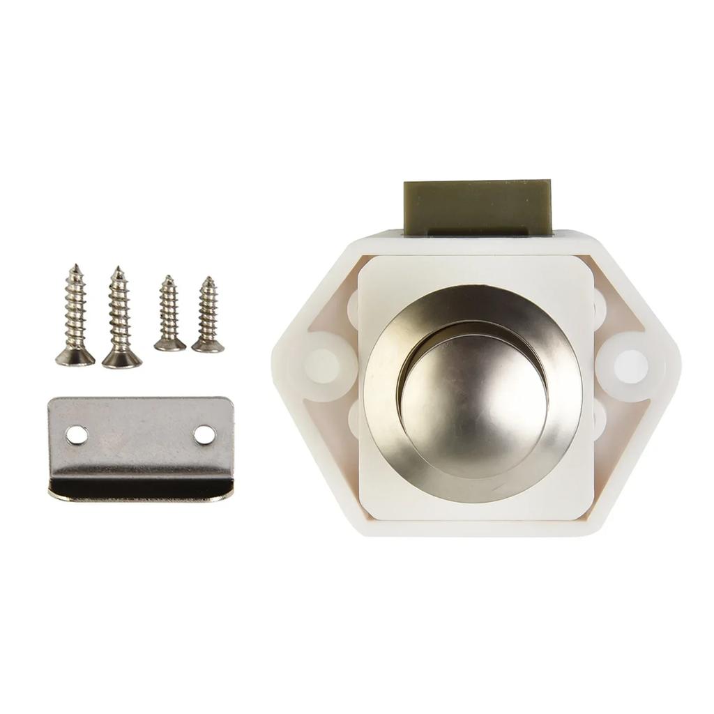 20mm Camper Push Lock Caravan RV Boat Drawer Button Locks Door Lock Home Cabinet Drawer Latch Furniture Hardware