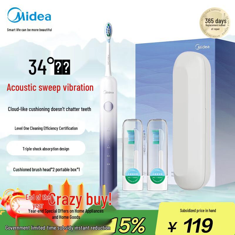 

Midea YM3 Sonic Electric Toothbrush for Adults