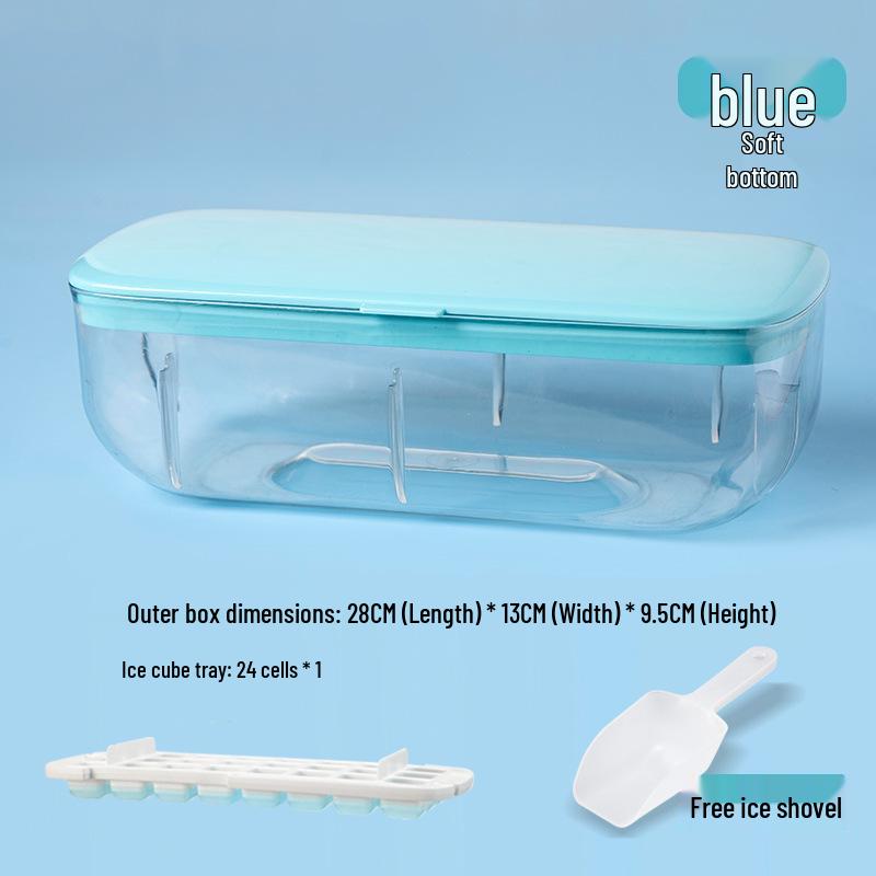 Large Capacity Silicone Ice Cube Tray with Lid for Easy Ice Storage and Making