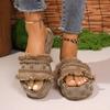Fashion 2025 Summer Beach Vacation Casual Flat Rubber Sole Women's Sandals and Slippers