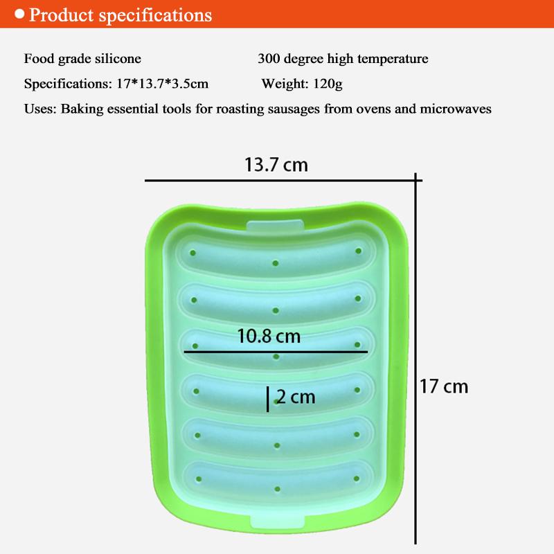 Sausage MakerSausage Silicone Mold DIY Hot Dog Handmade Ham Sausage 6 In 1 Making and Refrigerated Hot Dog (holiday Best Gift)