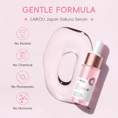 Sérum Visage Sakura Essence Anti-Âge Acide Hyaluronique Or 24K Éclaircissant Vitamine C Anti Réjuvénation Sérum de Soin de la Peau