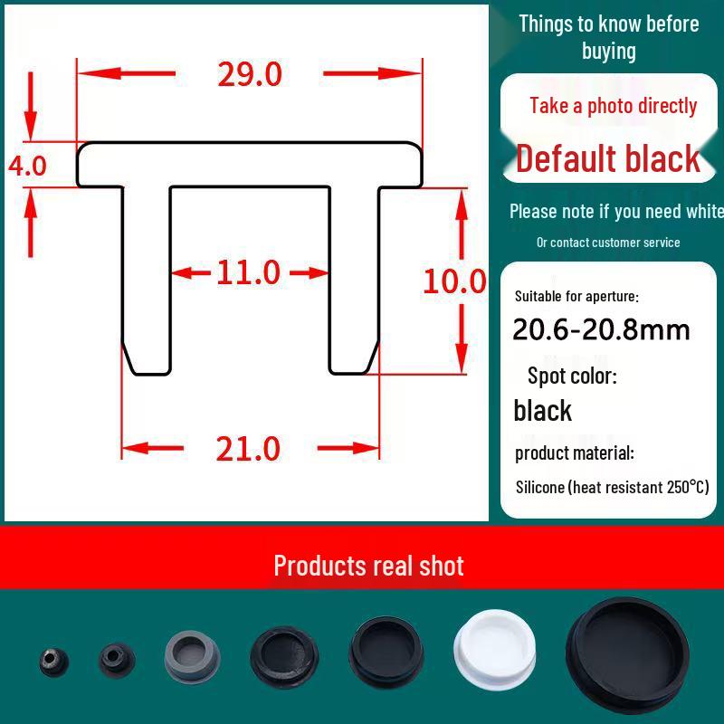 Silicone T-Shape Waterproof Sealing Plug for Round Holes