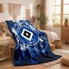 Coperta in Flanella con Stampa Calcio Hamburger SV Morbida Calda Coperta da Divano Letto per Casa Ufficio Camera da Letto