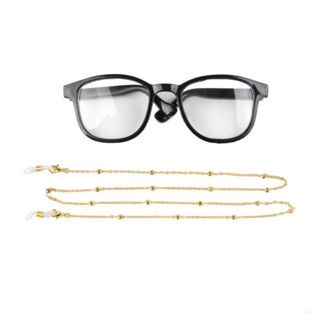 

2 Set Fashion Pet Sunglasses With Chain Pet Eyewears Classic Round Reflection Glasses Small Dog Style 4