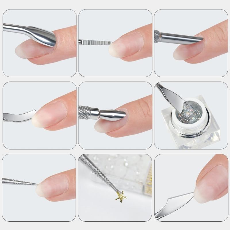 Nail Cuticle Pusher Cuticle Remover Cuticle Trimmer Nail Cleaner Duals Sided Manicure Pedicure Tool Nail Dotting Pen