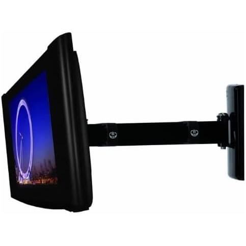 B-Tech BT7512PB Support Mural Fixe pour écran Plat avec Bras Unique,Inclinaison et pivotement