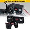 Dual Port Charger USB Power Socket Outlet Plug Waterproof Adapter For Motorcycle