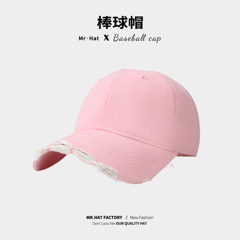 

Hat men s style retro old light board washed edging baseball cap outdoor versatile sunshade sun protection cap