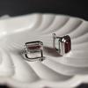 Silver Earrings with Natural Garnet 5.48ct (2181491)