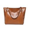 Xiaoyan Women's Vintage Oil Wax Leather Tote Bag