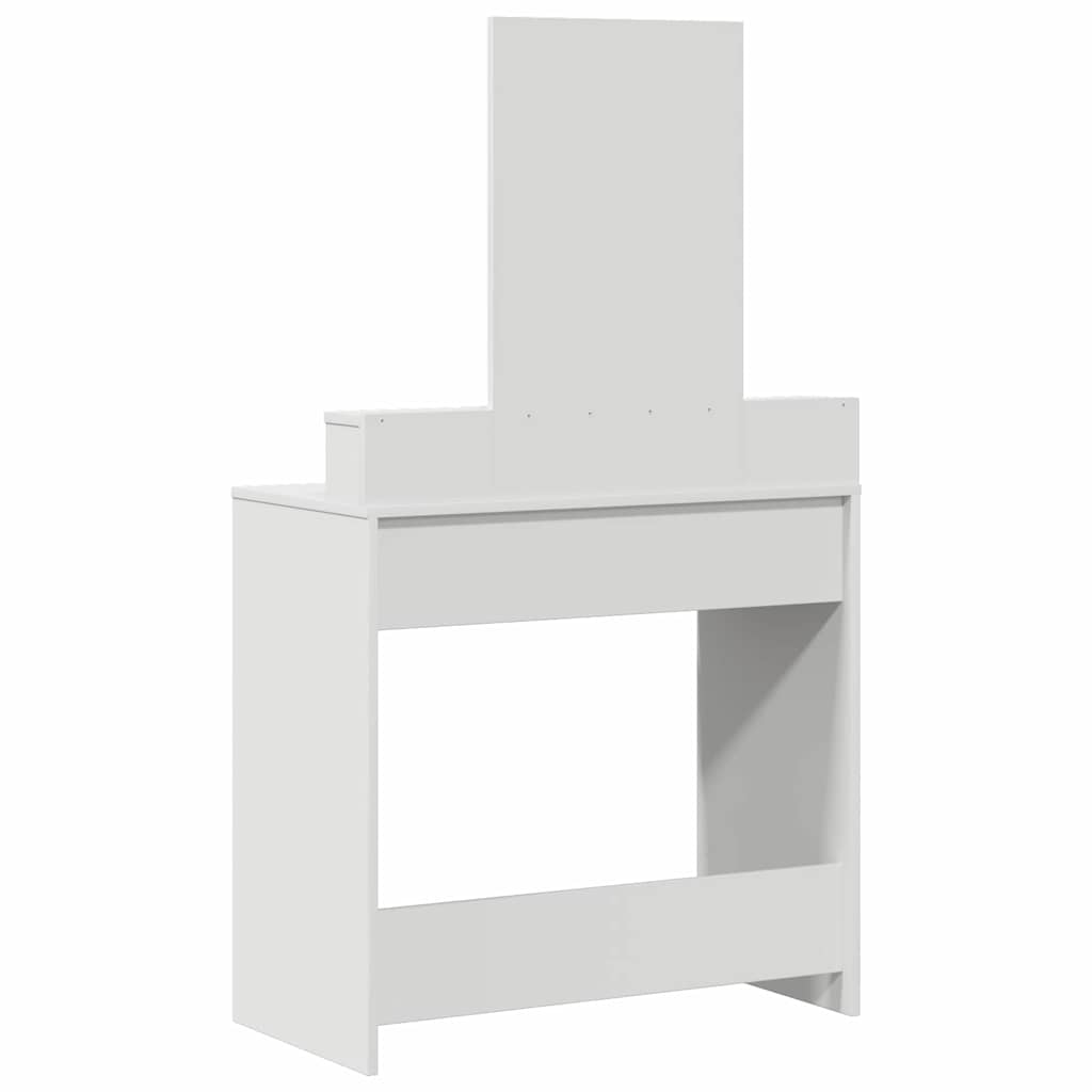 Makeup Table with Drawers White 79 x 41 x 140 cm Engineered Wood
