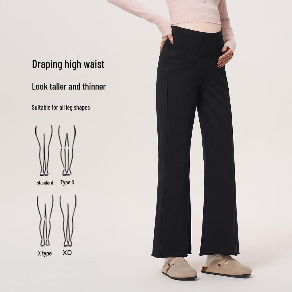 MASANON Maternity Petite Micro-Flare Pants for Early Autumn 2025