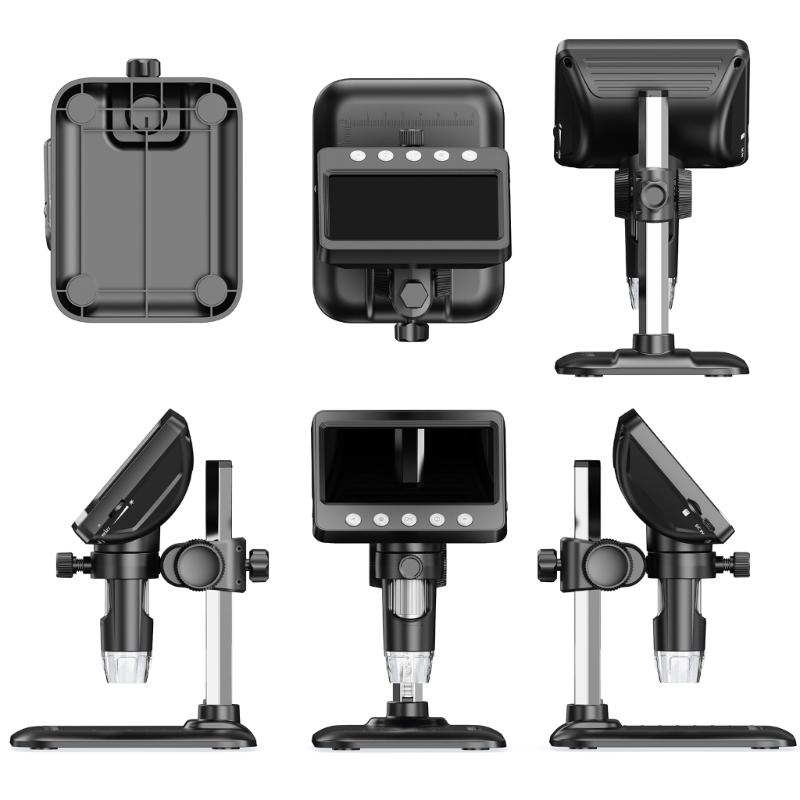 Digital Microscope 1080P 1000X Microscope USB Microscope Magnifier 4.3inch Screen for Repair Soldering Adult/Children