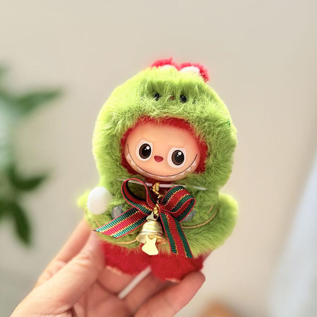 [No Doll] For Labubu 4.0 Pin For Love Series Clothes Christmas Elf Reindeer Cloak For Twinkle Twinkle Doll'S Outfit Accessories