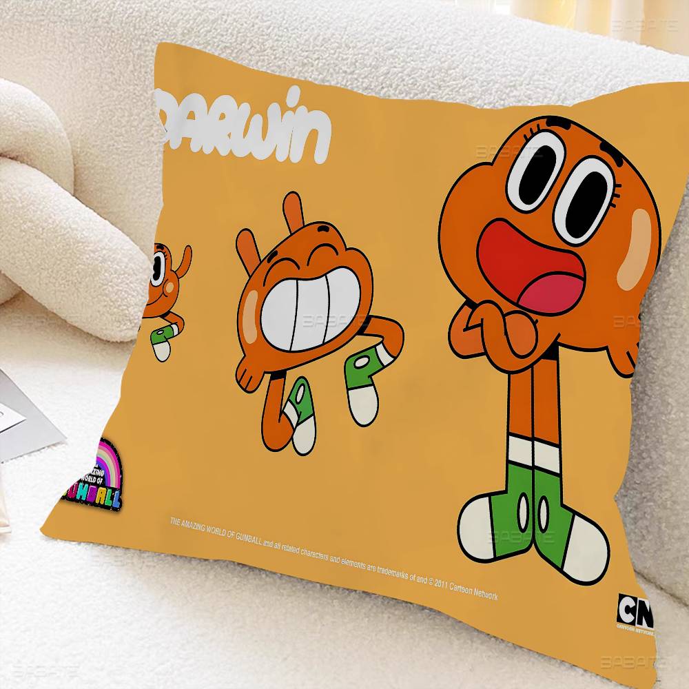 Amazing World of Gumball Personalized Pillow Dust Cover Bedroom Kids Party Decoration Pillowcase Birthday Children Gift