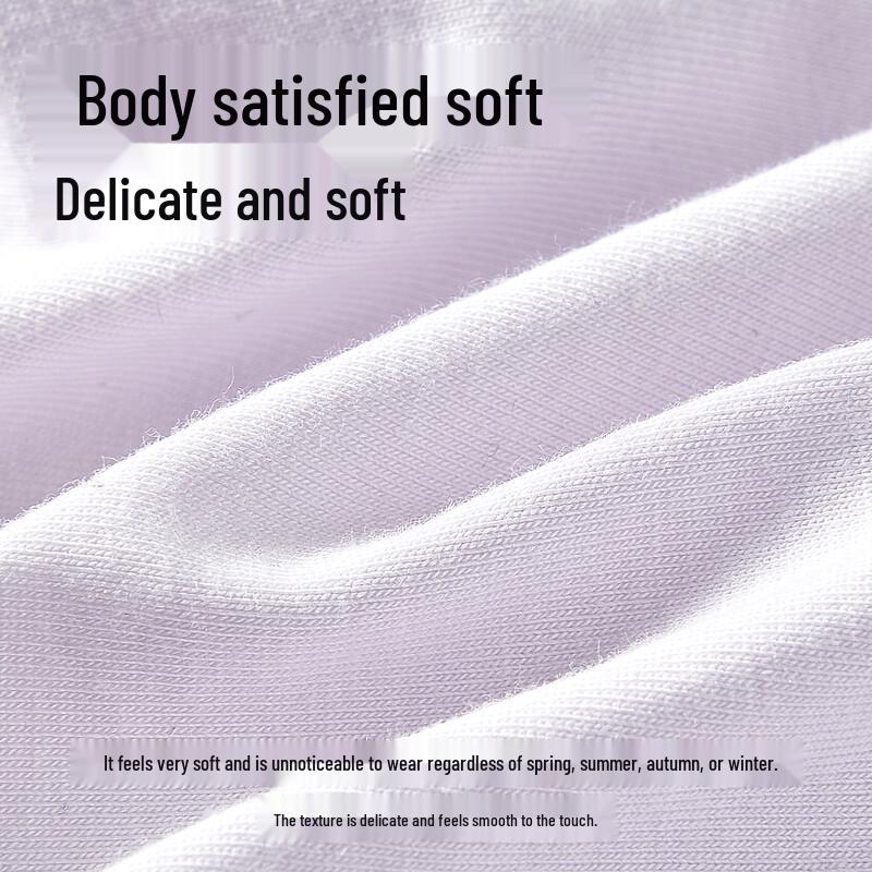 City Beauty Women's Seamless Mid-Waist Modal Briefs with 7A Mulberry Silk Crotch