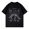 Dinosaurier Archäologie Druck T-Shirts Stegosaurus Analyse Druck T-Shirt 2026 Sommer Lässig Locker Streetwear Persönlichkeits Oberteile Unisex