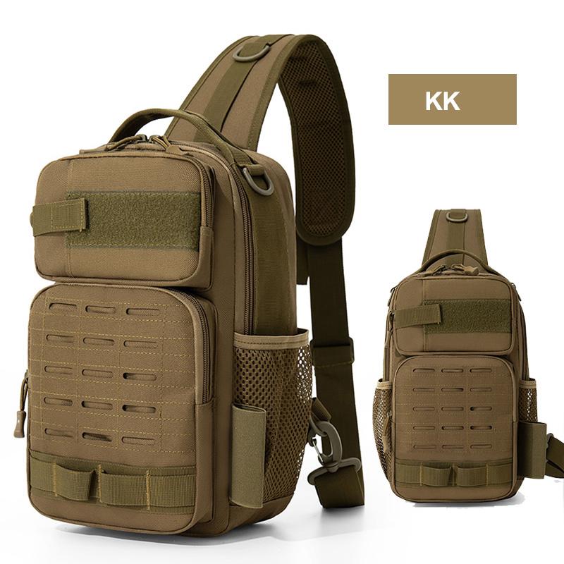 Climbing Chest Bag Backpack Accessories Lure Outdoor Fishing Camping Hiking Bag with Rod Holder Men Molle Fanny Pack