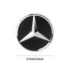 Car Sticker 52mm 57mm ABS Car Steering Wheel Logo Star Emblem Styling Accessories for Mercedes Benz AMG W220 W204 W202 W176 GLE