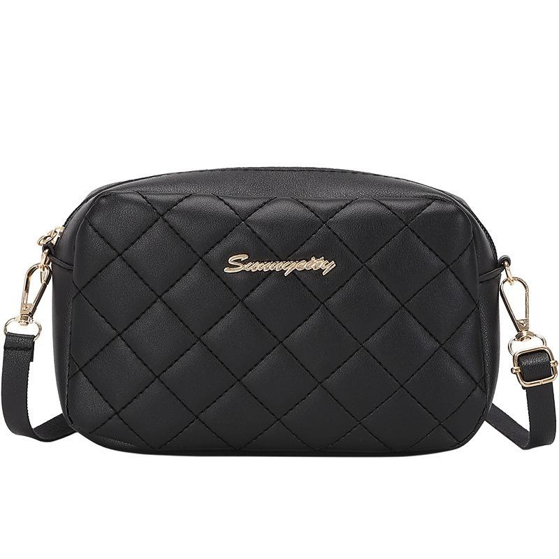 Borsa a Spalla Singola, Borsa a Tracolla con Motivo a Diamanti, Borsa alla Moda