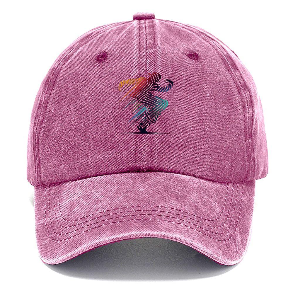 pc Retro Washed Distressed Baseball Cap Unisex Abstract Print Baseball Cap Daily Outdoor Wear 1pc&1pc