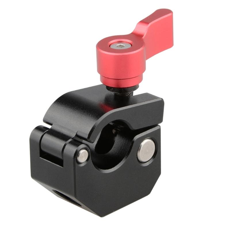 15mm Single Rod Clamp Adapter With 1/4inch-20 3/8inch-16 Threaded Hole For DSLR Camera Cage Shoulder 15mm Rail System 1