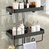 No-Drill Bathroom Shower Rack: Hanging Organizer for Shampoo and Toiletries