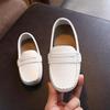 Boys' Slip-On Oxford Loafers Spring Autumn Soft PU Leather Toddler Shoes Black White School Uniform Shoes for Kids