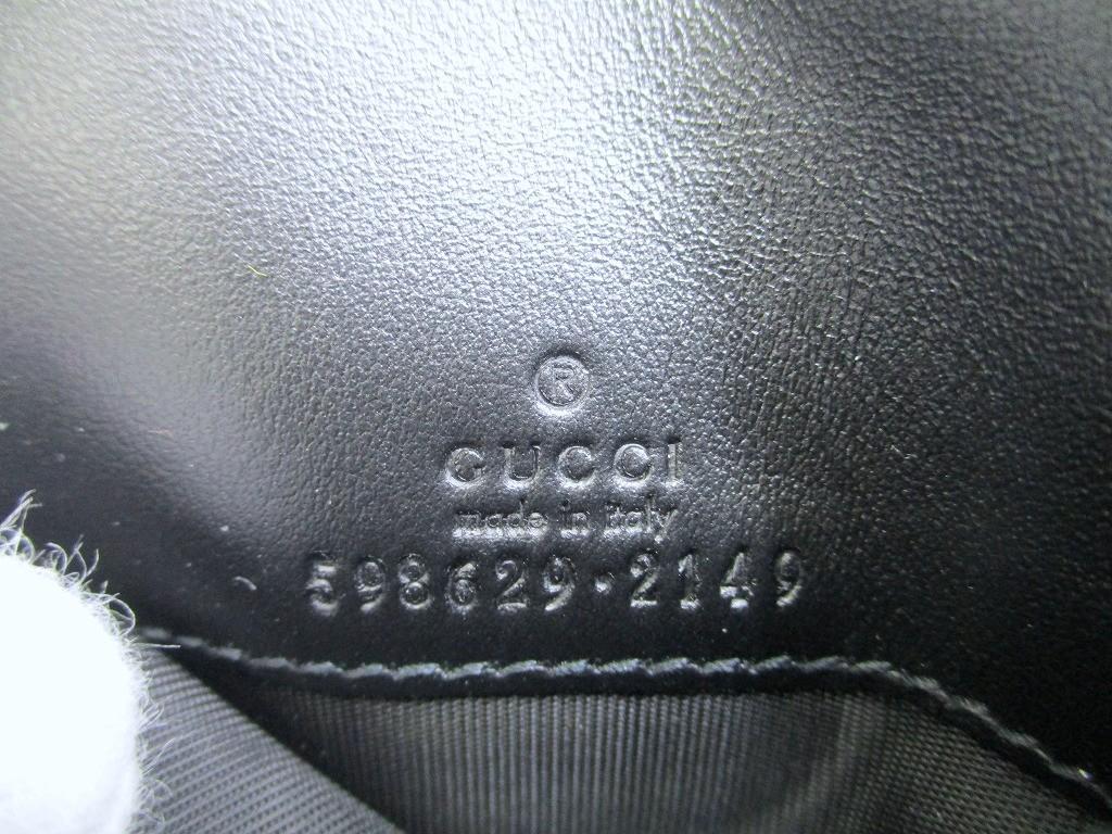 Authentic GUCCI GG Marmont Black Leather Bifold Wallet Compact Wallet #a913  Refurbished