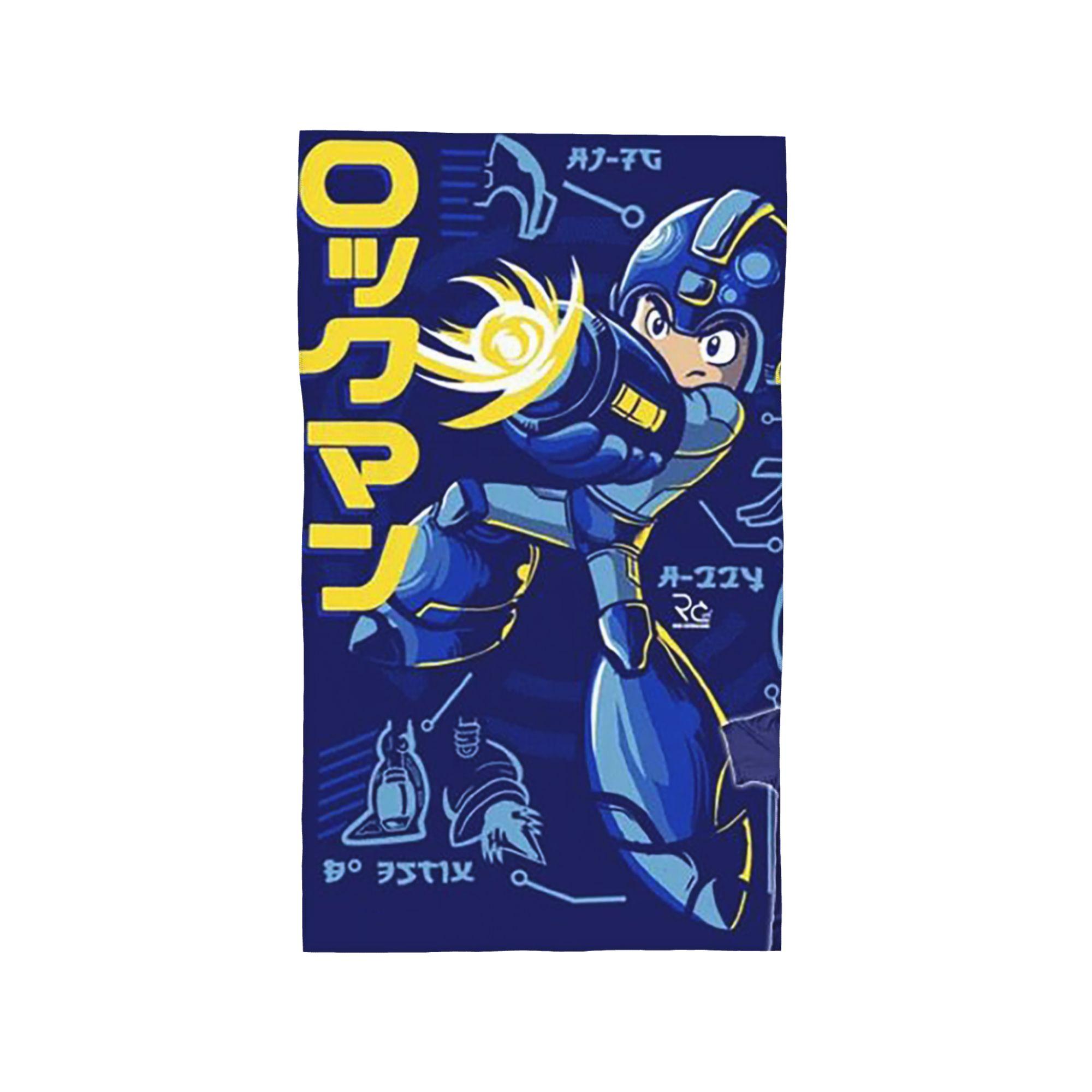 Megaman Video Game Mega Man Soft Face Towel Quick Dry Pool Bath Cotton Towels Absorbent Quick W30*H60(CM)