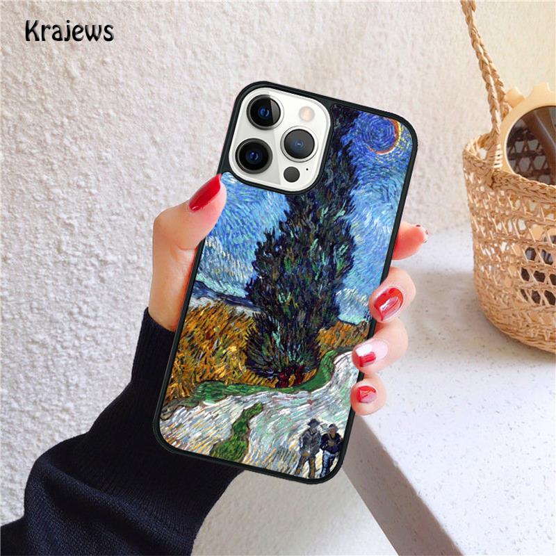 Vincent Van Gogh Soft Phone Case For iPhone 17 Air 16 15 14 Max Plus 11 12 13 Pro Max Phone Cover Coque Fundas