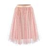 Spring Summer Single-layer Skirts Tutu Skirts Puff Skirts Star and Moon Sequin Multi-panel Tulle  Fluffy Layered Tulle Tutu Skirt