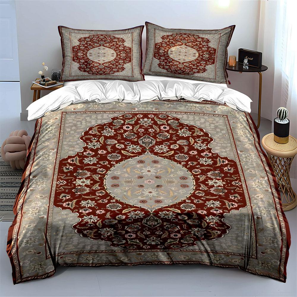 Floral Medallion with Vines. Bedding Sets Duvet Cover Sets Duvet Covers Pillowcases(1* Duvet Cover 2* Pillowcases Without Duvet Insert)