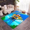 Trainer Pikachu Rainbow Sky Themed Cartoon Pattern Carpet Durable Nonslip Polyester Floor Mat Large Area Suitable For Bedroom Game Room Living Room