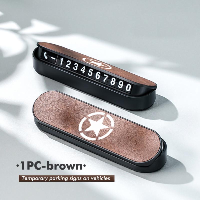 AJW7 For Jeep Car Interior Temporary Parking Telephone Number Sign Auto Decoration Accessories Cherokee Patriot Liberty Wrangler JK