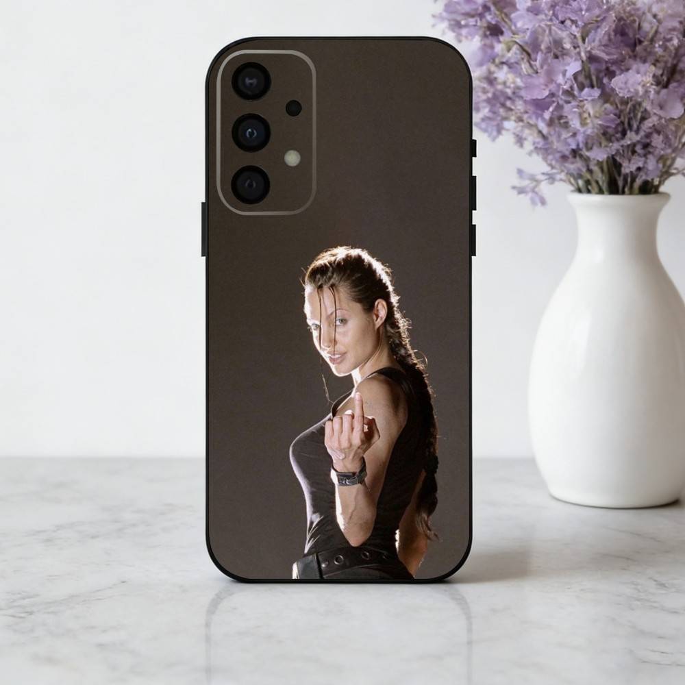 Bold A-Angelina J-Jolie Actress Phone Case For Samsung Galaxy A73,A72,A71,A70,A53,A52,A51,Others Soft Black Cover