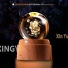 Creative Rotating Crystal Ball Night Light: Decorative Craft for Bedroom Atmosphere and Festive Gift.