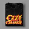 Ozzy Osbourne Zespół Punkowy Zespół Rockowy Logo T-Shirty Męskie Bawełniane Koszulki Vintage Okrągły Dekolt T-Shirty Krótki Rękaw Ubrania Drukowane