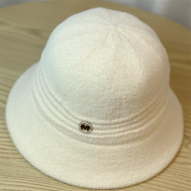 Hat Women Autumn and Winter Warm Knitted Bucket Hat Fashion Bucket Hat Basin Hat