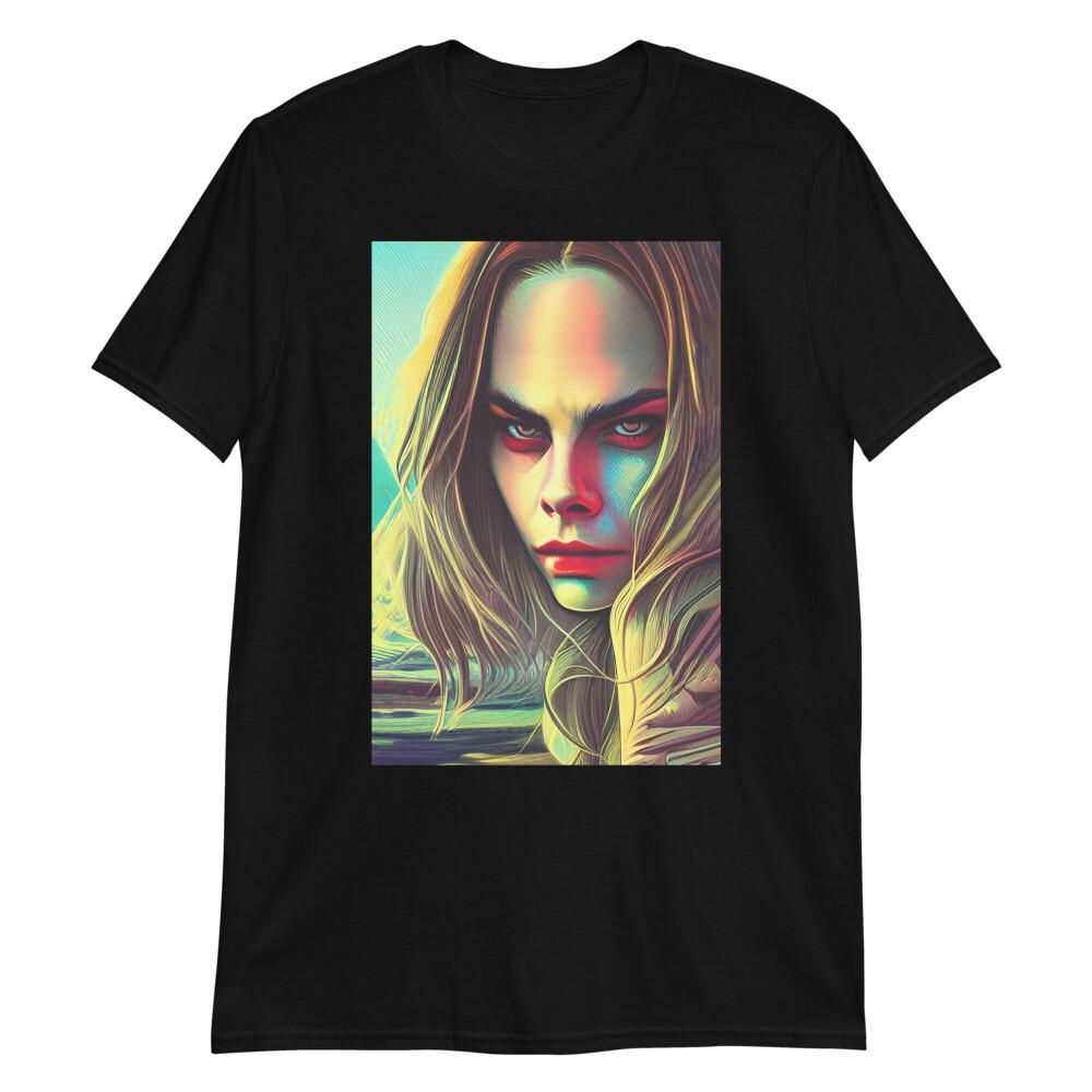 Cara Delevingne Supermodel Unisex T-Shirt Art Hipster Fan Artwork Suicide Squad
