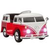 Licencované dětské elektrické auto Volkswagen T1 s MP3 přehrávačem, vyrobeno z kovu a PP, 89x49x41,5 cm, červené