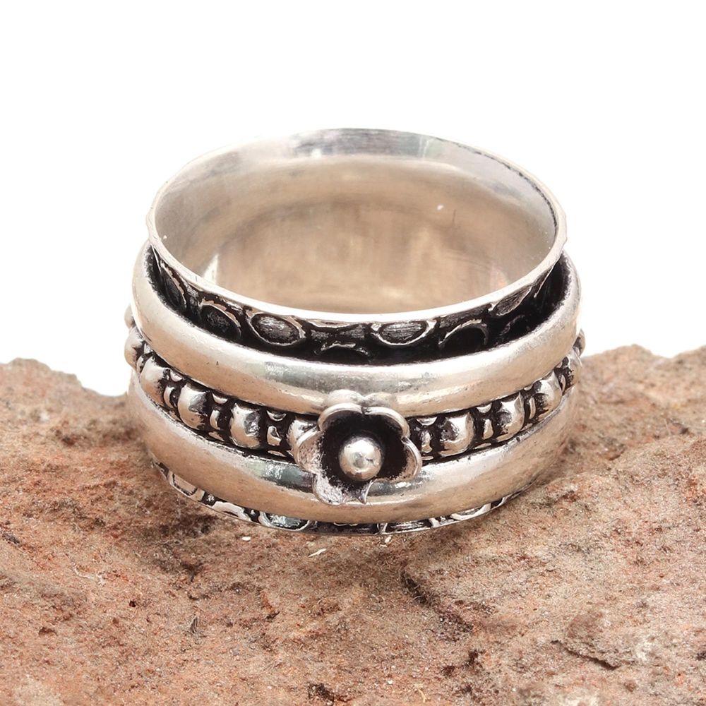 

Серебряное кольцо-спиннер для женщин, четыре кольца-спиннера, серебряное ювелирное кольцо 6