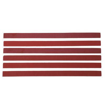 6Pcs Gitarre Schleifpapier Streifen Ersatz für Fret Leveler Schleifpapier Zubehör