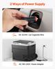 12 Volt Car Refrigerator, 60L Car Fridge, Portable Electric Cooler with Wheels and Handle, -20 to 20, 12/24V DC and 100- 240V AC Compressor Freezer